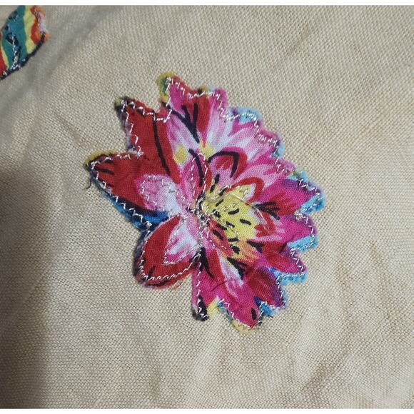 Trelise Cooper Pagoda Biege Tan Floral Embroidered Skirt Party NOWT - Picture 7 of 10